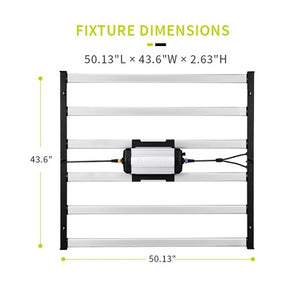 Flexstar Foldable 645W  Dimmable Led Grow Light for Indoor Plants