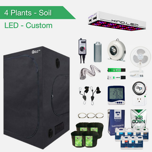 LED Soil Complete Grow Kits for 4 Plants