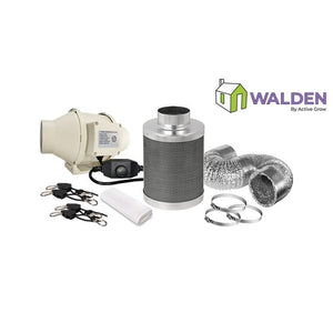 Active Grow Walden White Grow Tent 2' x 4' with 4″ Ventilation Kit