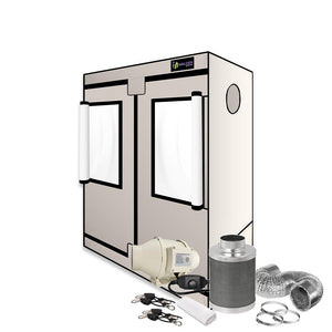 Active Grow Walden White Grow Tent 2' x 4' with 4″ Ventilation Kit