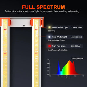 Spider Farmer G3000 300W Full Spectrum LED Grow Light